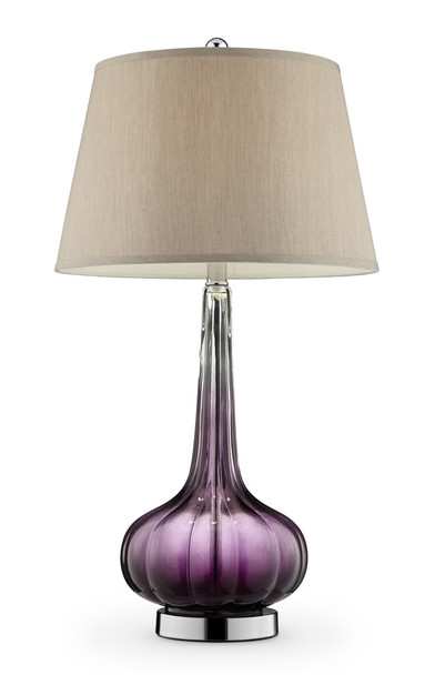 Purple Ombre Glass Goblet Table Lamp