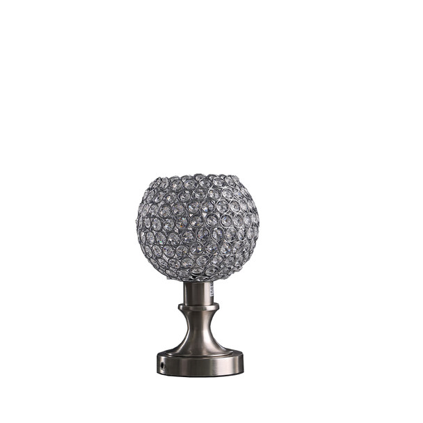 12 Luxurious Crystal Ball And Metal Table Lamp
