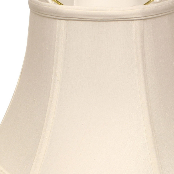 19" White Drum Monay Shantung Lampshade