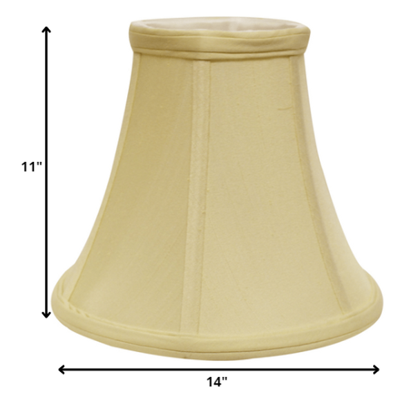 14" Antique White Premium Bell Monay Shantung Lampshade