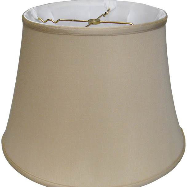 16" Greige Sloped Euro Bell Pongee Shantung Lampshade