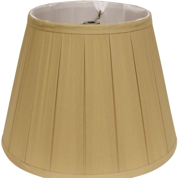 11" Primrose Slanted Crimped Box Shantung Lampshade