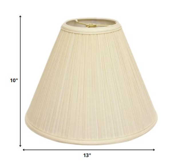 13" Ivory Deep Cone Broadcloth Lampshade