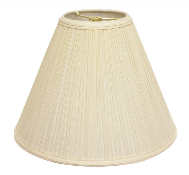 17" Ivory Deep Cone Slanted Broadcloth Lampshade
