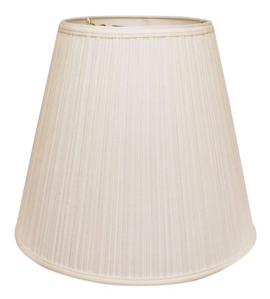 18" White Deep Empire Broadcloth Lampshade