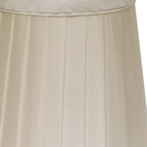 5" Slate Grey Set of 6 Slanted Pleat Chandelier Silk Lampshades