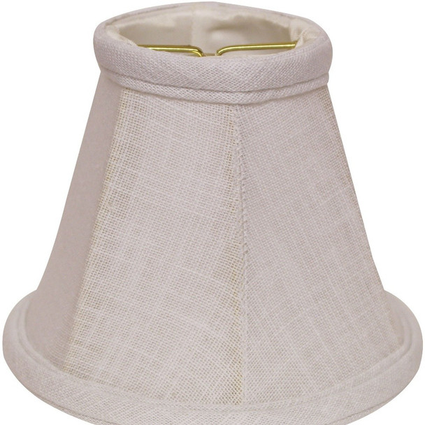6" White Premium Set of 6 Chandelier Linen Lampshades