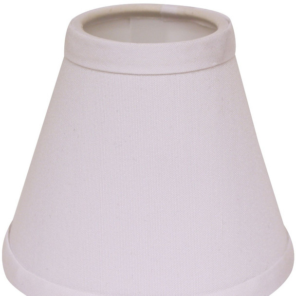 5" White Set of 6 Chandelier No Slub Lampshades