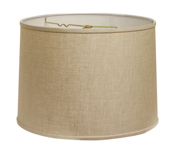 18" Dark Wheat Throwback Drum Linen Lampshade