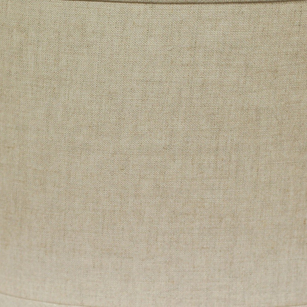 14" Dark Wheat Throwback Oval Linen Lampshade