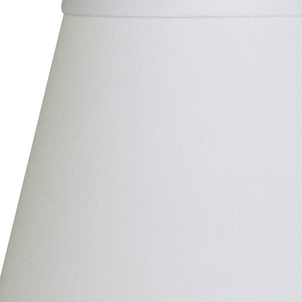 8" White Hardback Empire No Slub Lampshade