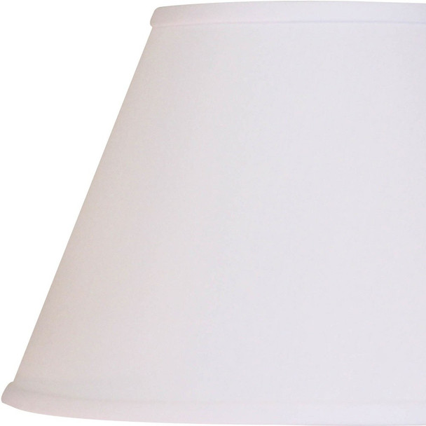 12" White Premium Empire Slanted No Slub Lampshade