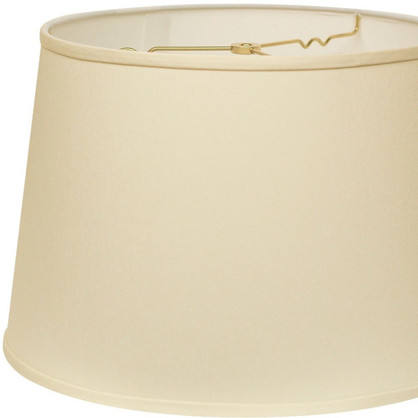 14" Ivory Rounded Empire Slanted No Slub Lampshade