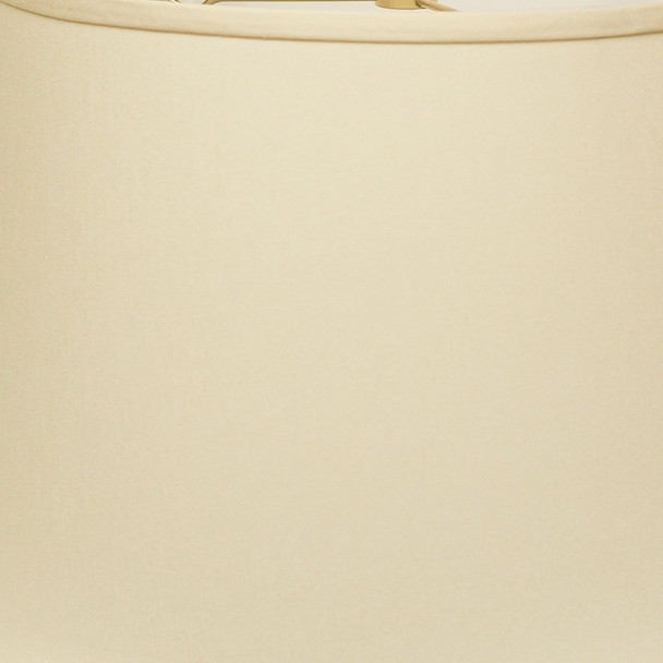 18" Ivory Rounded Empire Slanted No Slub Lampshade