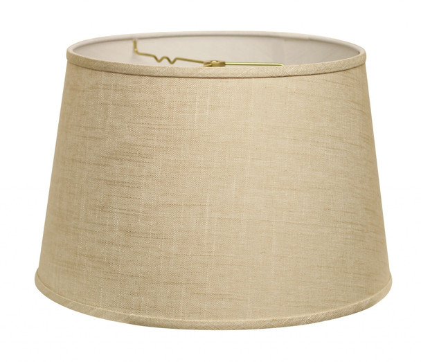 18" Light Wheat Rounded Empire Slanted Linen Lampshade