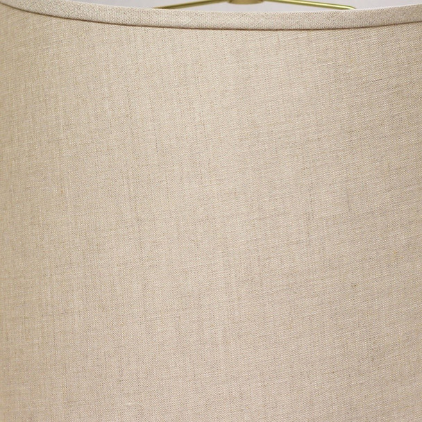 18" Dark Wheat Rounded Empire Slanted Linen Lampshape