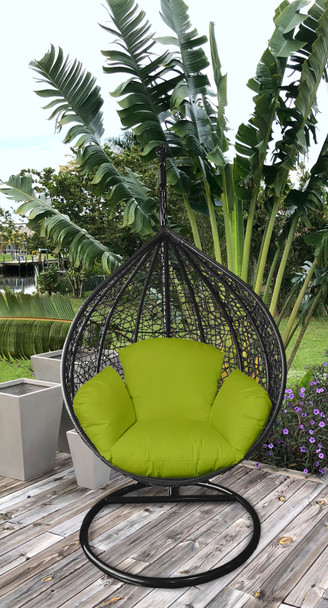 Primo Neon Green Indoor Outdoor Replacement Cushion for Egg Chair
