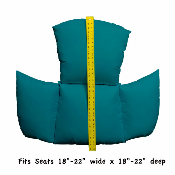 Primo Teal Indoor Outdoor Replacement Cushion for Egg Chair