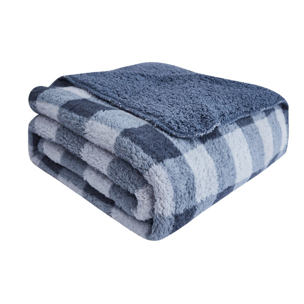 Dusty Blue Cottage Oversized Blanket