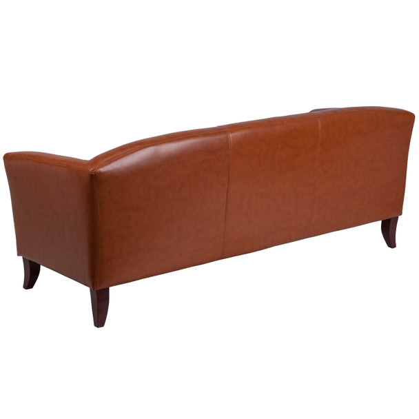 HERCULES Imperial Series Cognac LeatherSoft Sofa