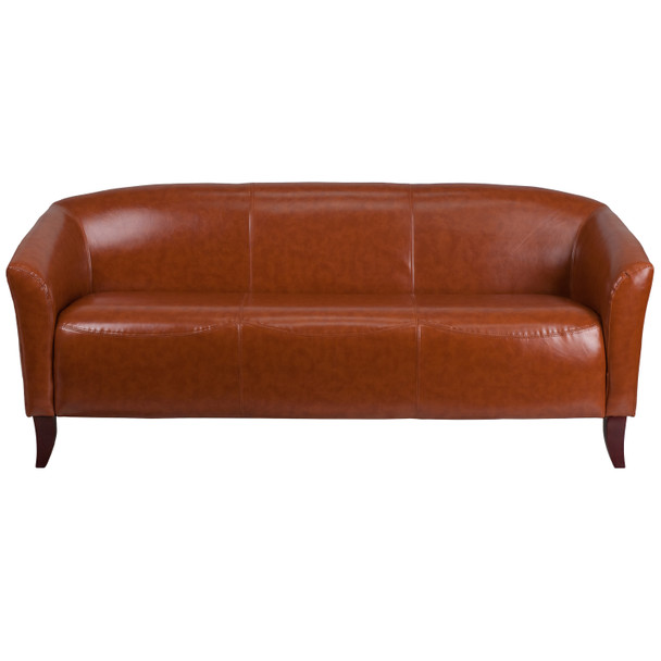 HERCULES Imperial Series Cognac LeatherSoft Sofa
