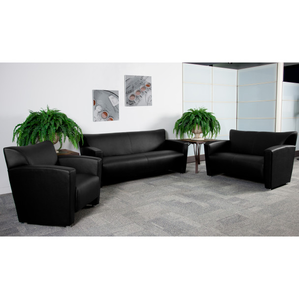 HERCULES Majesty Series Black LeatherSoft Sofa