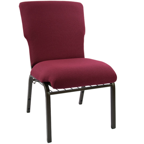 Advantage Maroon Discount Church Chair - 21 in. Wide