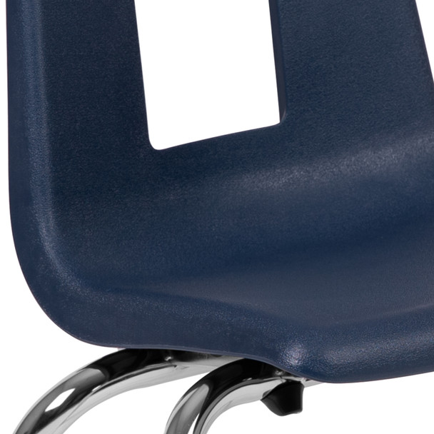Mickey Advantage Navy Student Stack School Chair - 14-inch
