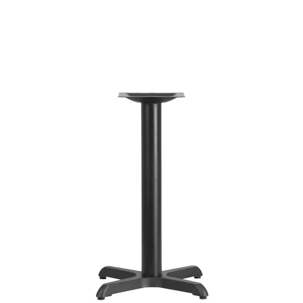 Beverly 22'' x 22'' Restaurant Table X-Base with 3'' Dia. Table Height Column