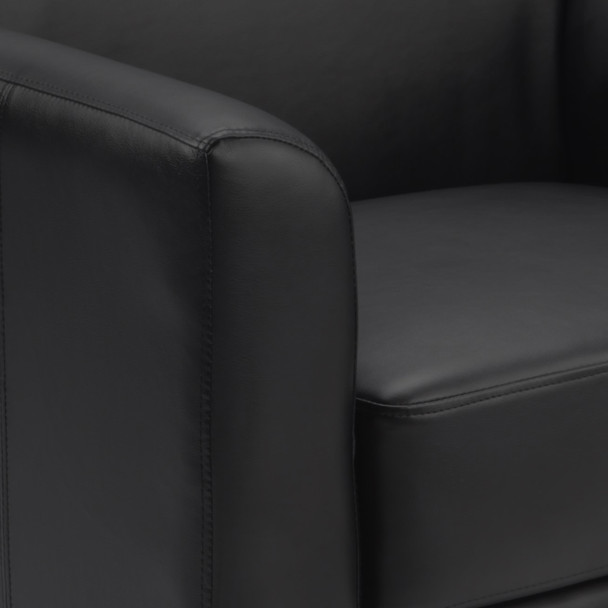 HERCULES Diplomat Series Black LeatherSoft Chair