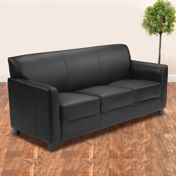 HERCULES Diplomat Series Black LeatherSoft Sofa