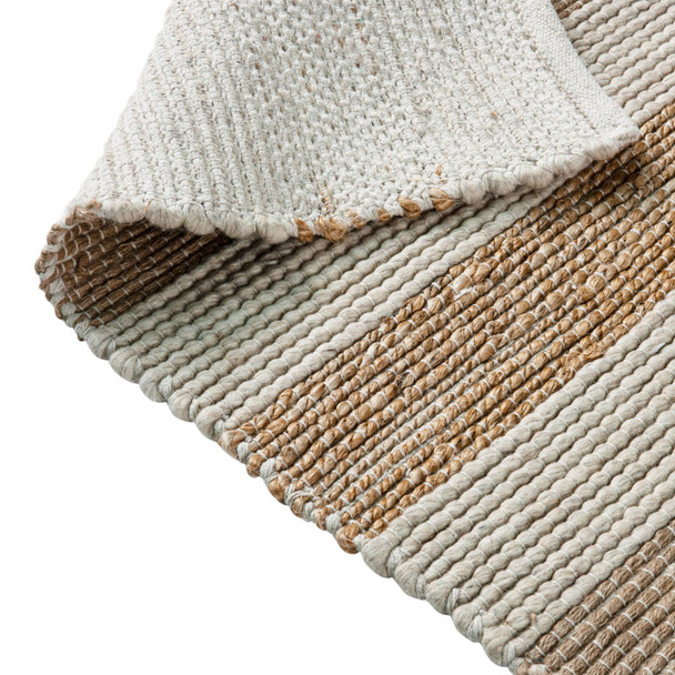 Mariah 5' x 7' Handwoven Striped Jute Blend Area Rug in Natural Tones