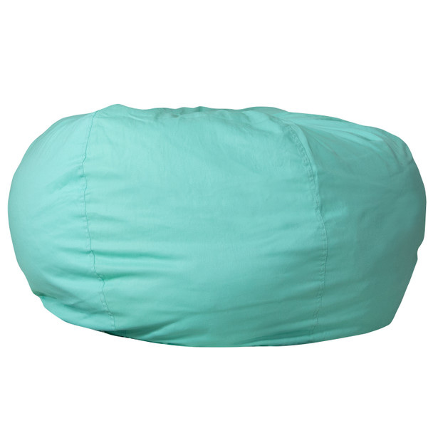 Duncan Oversized Solid Mint Green Refillable Bean Bag Chair for All Ages