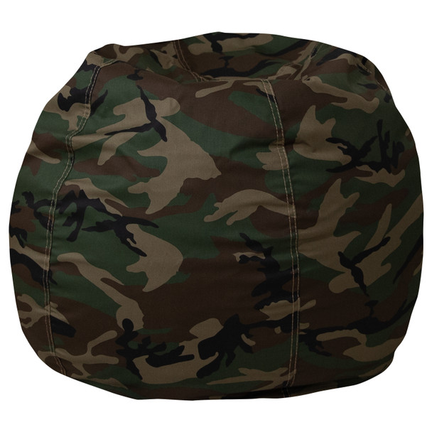 Dillon Small Camouflage Refillable Bean Bag Chair for Kids and Teens