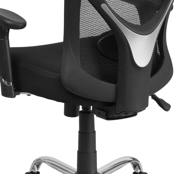 Big & Tall Office Chair | Adjustable Height Mesh Swivel Office Chair with Wheels