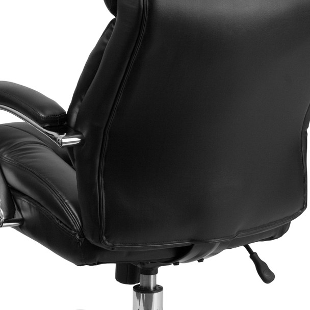 Big & Tall Office Chair | Black LeatherSoft Swivel Executive Desk Chair with Wheels