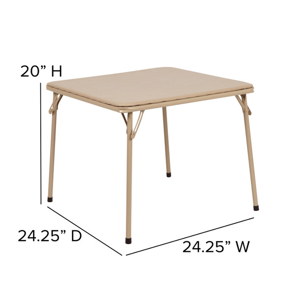 Mindy Kids Tan Folding Table