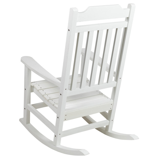 Winston All-Weather Poly Resin Rocking Chair in White