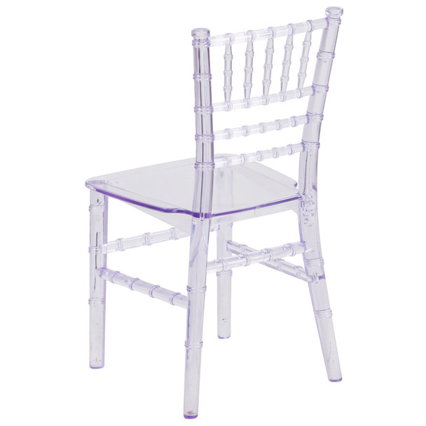 HERCULES Childs Transparent Crystal Resin Party and Event Chiavari Chair for Commercial & Residential Use