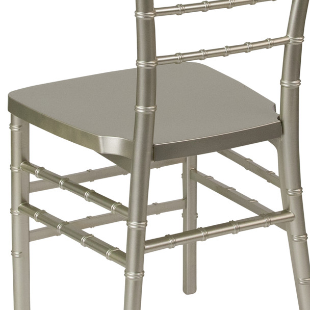 HERCULES PREMIUM Series Champagne Resin Stacking Chiavari Chair