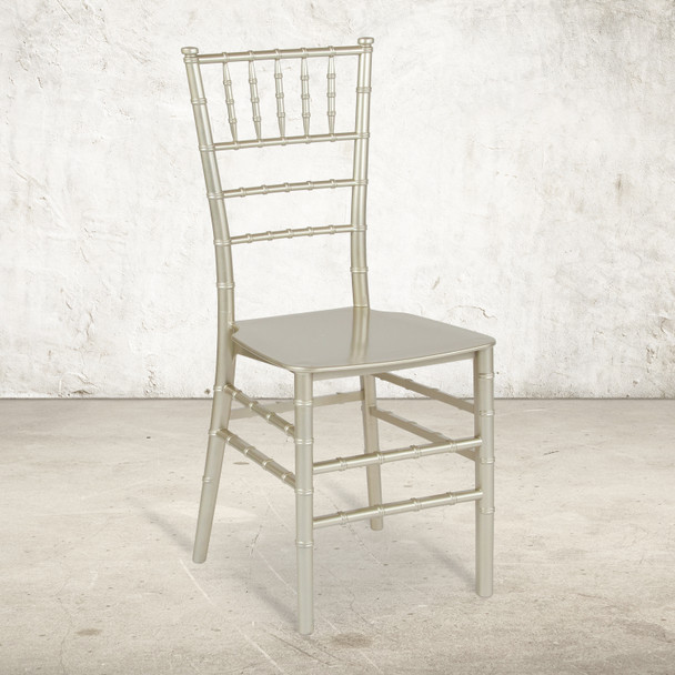 HERCULES Series Champagne Resin Stacking Chiavari Chair