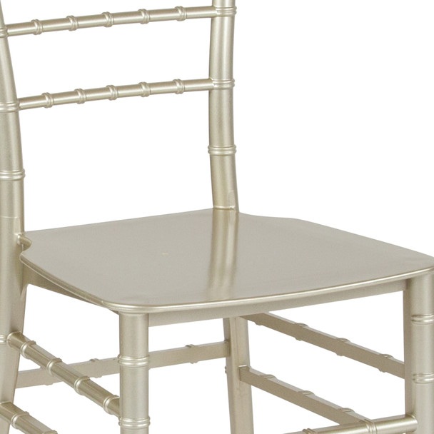 HERCULES Series Champagne Resin Stacking Chiavari Chair