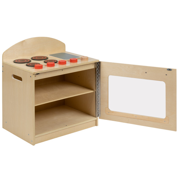 Hercules Children's Wooden Kitchen Stove for Commercial or Home Use - Safe, Kid Friendly Design