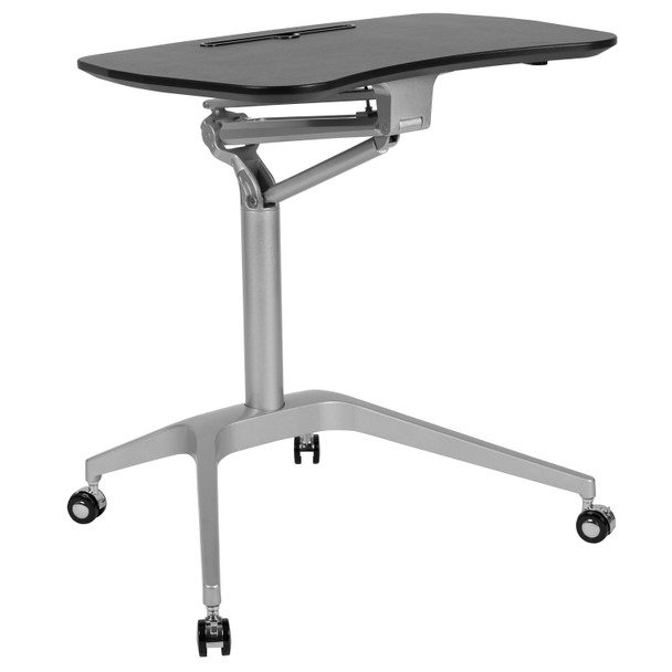 Gia Mobile Sit-Down, Stand-Up Black Computer Ergonomic Desk with 28.25"W Top (Adjustable Range 29" - 41")