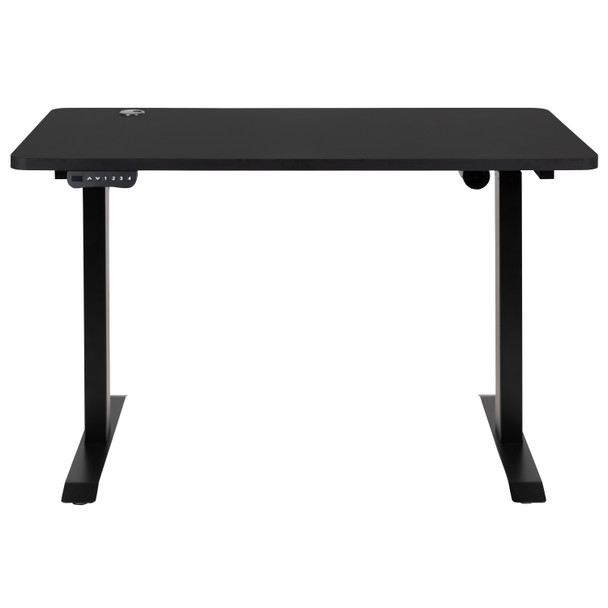 Tanner Electric Height Adjustable Standing Desk - Table Top 48" Wide - 24" Deep (Black)