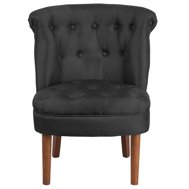 HERCULES Kenley Series Black Fabric Tufted Chair