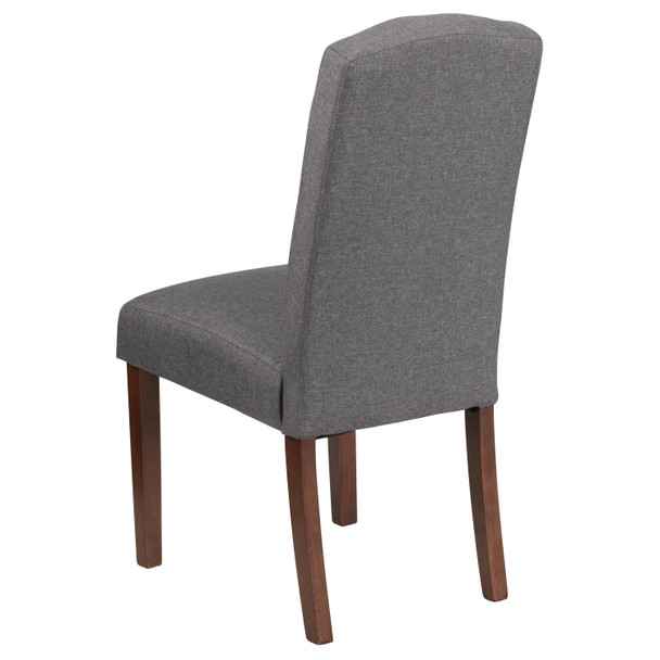 HERCULES Grove Park Series Gray Fabric Tufted Parsons Chair