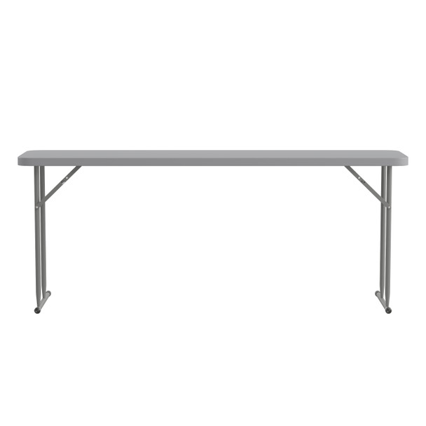 Kathryn 6-Foot Gray Plastic Folding Training Table