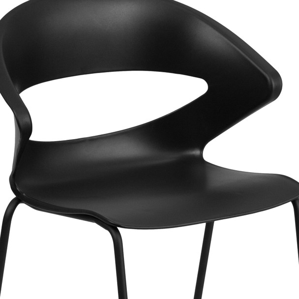 HERCULES Series 440 lb. Capacity Black Stack Chair