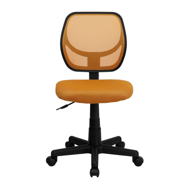 Neri Low Back Orange Mesh Swivel Task Office Chair